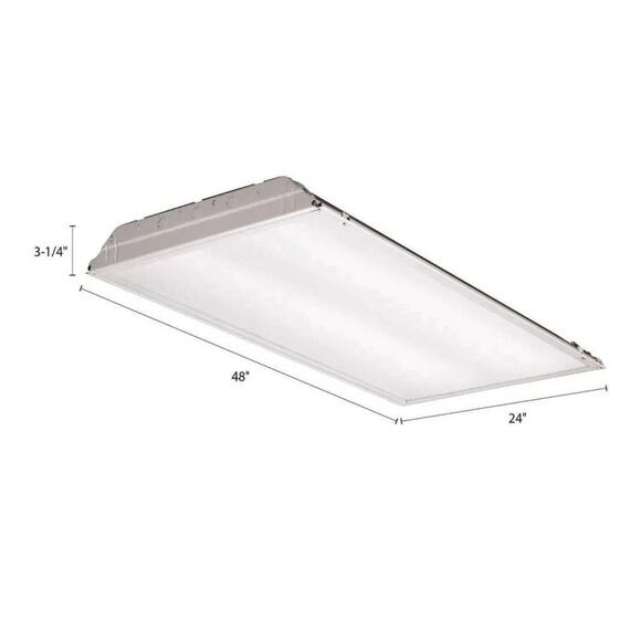 4FT LED Wraparound Light 48 inch Kitchen Lighting Fixtures Ceiling Led Light - Picture 3 of 4